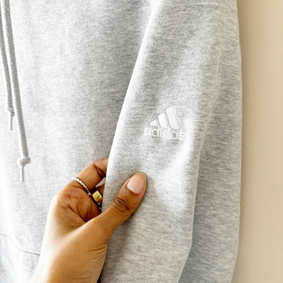 Adidas Grey Pullover Hoodie Size Small - Picture 3 of 5